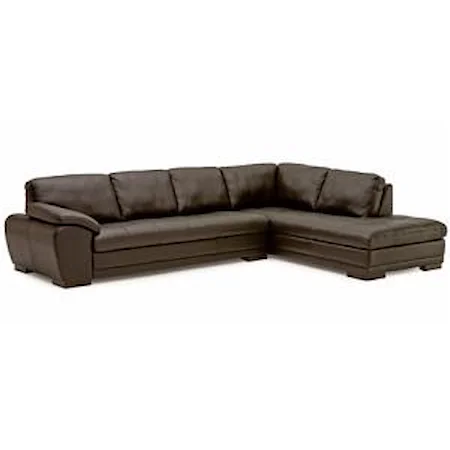 Contemporary 2-Piece Sectional Sofa with Right-Facing Chaise